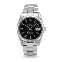 Load image into Gallery viewer, Rolex 15200 Perpetual Date Stainless Black Matchstick Dial Watch