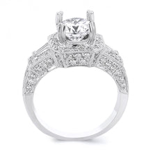 Load image into Gallery viewer, 18k White Gold Round Cut Diamond Engagement ring