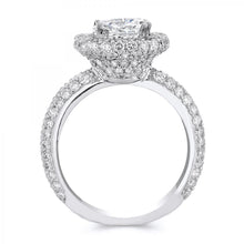 Load image into Gallery viewer, 18k White Gold .97 Carat Diamond Engagement ring