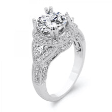 Load image into Gallery viewer, 18k White Gold Brilliant Diamond Engagement ring