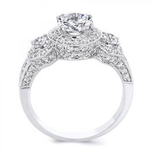 Load image into Gallery viewer, 18k White Gold 1.32 Carat Diamond Engagement ring (Center stone is not included)