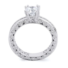 Load image into Gallery viewer, 18k White Gold Princess Cut Diamond Engagement ring