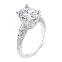 Load image into Gallery viewer, 18k White Gold Diamond Round Brilliant Cut Engagement ring