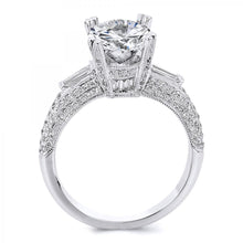 Load image into Gallery viewer, 18k White Gold Diamond Round Brilliant Cut Engagement ring