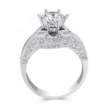 Load image into Gallery viewer, 18k White Gold Baguette Cut Diamond Engagement ring