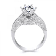 Load image into Gallery viewer, 18k White Gold Baguette Cut Diamond Engagement ring