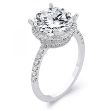 Load image into Gallery viewer, 18k White Gold .55 Carat Diamond Engagement Ring (Center stone is not included)