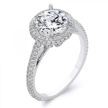 Load image into Gallery viewer, 18k White Gold .70 Carat Diamond Engagement Ring (Center stone is not included)