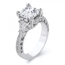 Load image into Gallery viewer, 18k White Gold 1.01 Carat Diamond Engagement Ring (Center stone is not included)