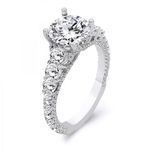 Load image into Gallery viewer, 18k White Gold Diamond Engagement Ring