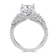 Load image into Gallery viewer, 18k White Gold Diamond Engagement Ring