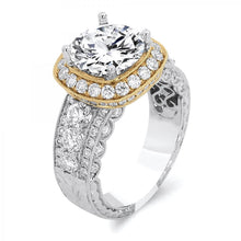 Load image into Gallery viewer, 18k White Gold 1.94 Carat Diamond Engagement Ring (Center stone is not included)