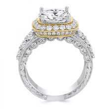 Load image into Gallery viewer, 18k White Gold 1.94 Carat Diamond Engagement Ring (Center stone is not included)