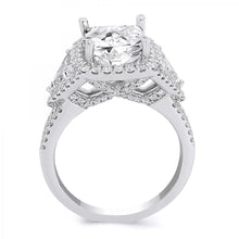 Load image into Gallery viewer, 18k White Gold Princess Cut Diamond Engagement Ring