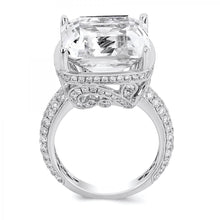 Load image into Gallery viewer, 18k White Gold Cushion Cut Diamond Engagement Ring