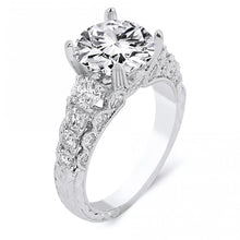 Load image into Gallery viewer, 18k White Gold Diamond Engagement Ring
