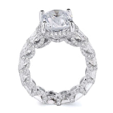 Load image into Gallery viewer, 18k White Gold Oval Cut Diamond Engagement Ring