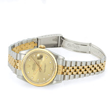 Load image into Gallery viewer, Rolex DateJust 16013 Two-Tone Champange Diamond Dial Steel Watch