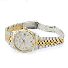 Load image into Gallery viewer, Rolex DateJust 16013 Two-Tone White Diamond Dial Steel Watch