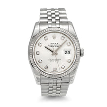 Load image into Gallery viewer, Rolex DateJust 16030 Diamond Dial Stainless Steel Watch