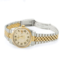 Load image into Gallery viewer, Rolex DateJust 16233 Two-Tone Diamond Roman Numeral Dial Watch