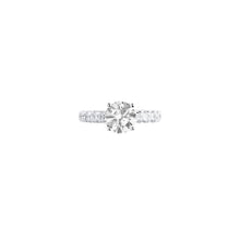 Load image into Gallery viewer, 18K White Gold Cathedral Style Engagement Ring