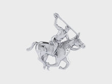 Load and play video in Gallery viewer, Silver Polo Player Pin
