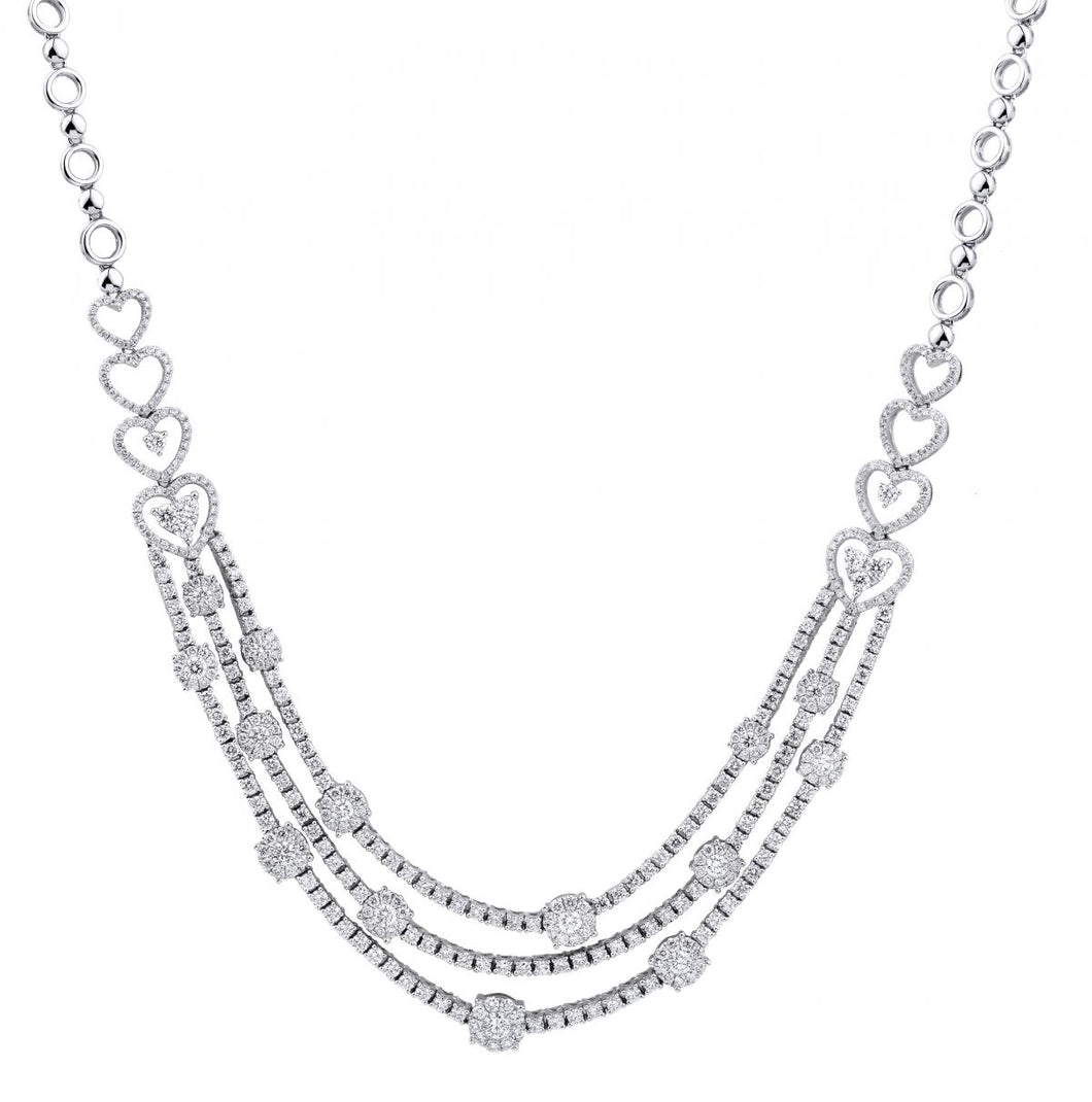 18KW Diamond Necklace Diamond