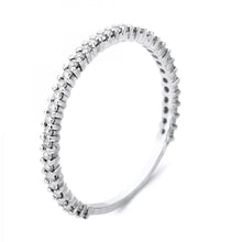 Load image into Gallery viewer, 14k White Gold Diamond Stackable Band
