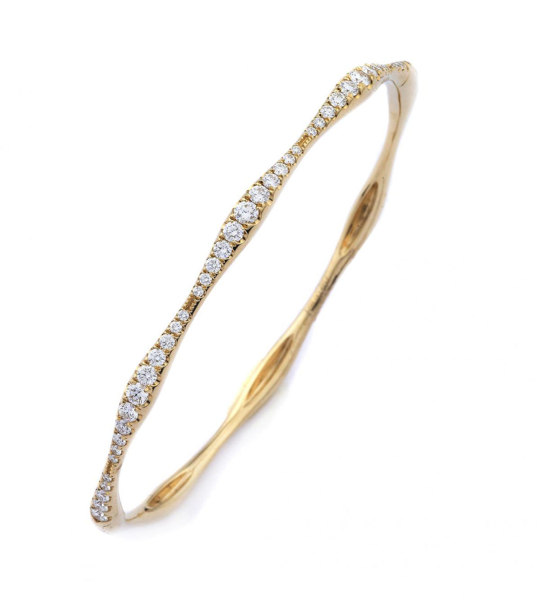 18k Yellow Gold Diamond .86 Carat Bracelet