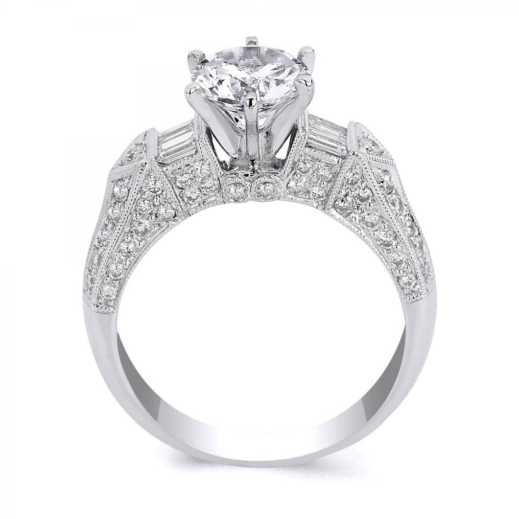 18k White Gold Diamond Engagement ring