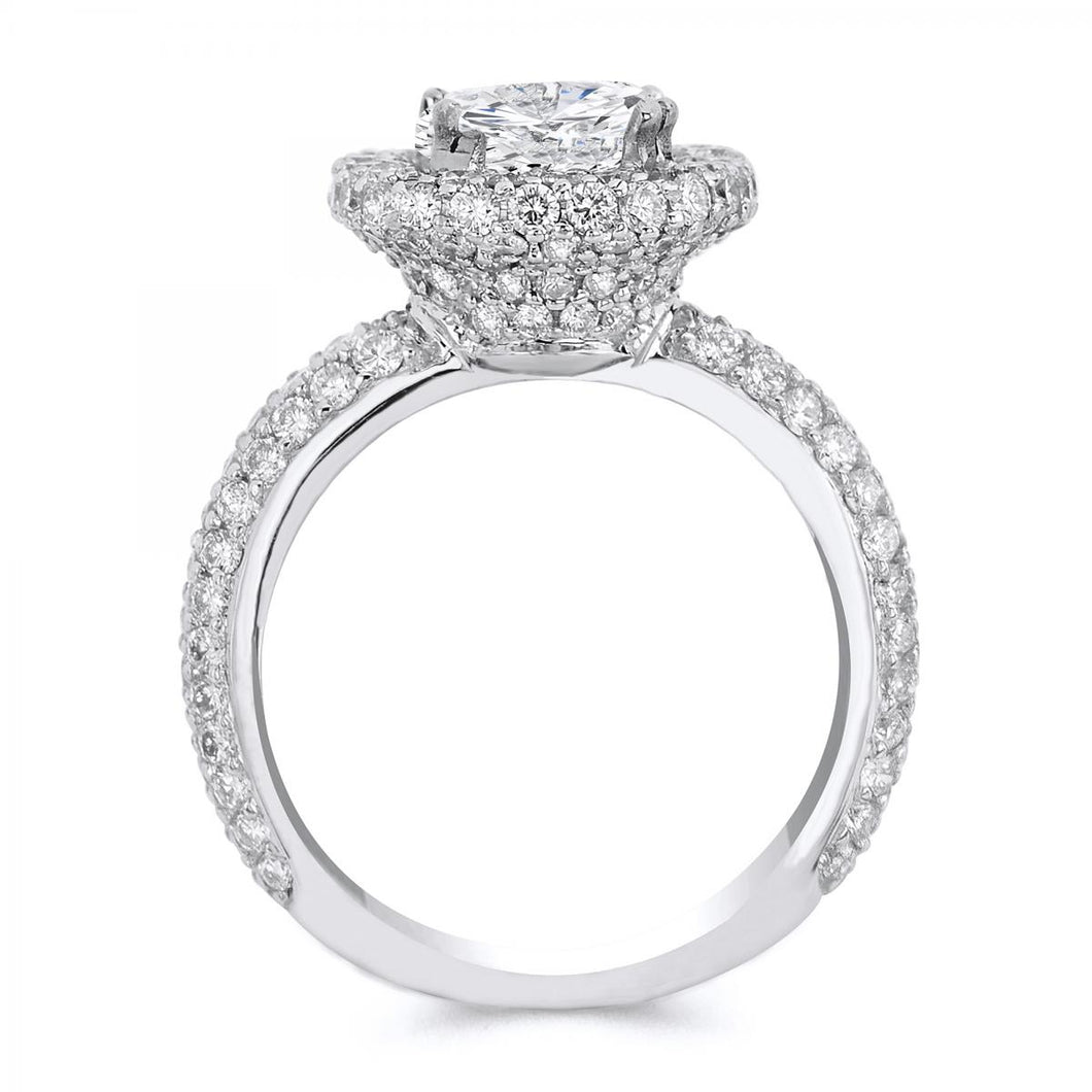 18k White Gold .97 Carat Diamond Engagement ring