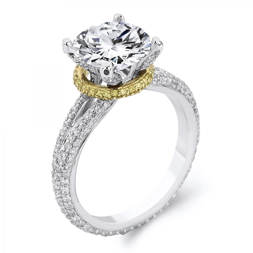 18k White Gold .95 Carat Diamond Engagement ring