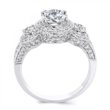 Load image into Gallery viewer, 18k White Gold 1.32 Carat Diamond Engagement ring (Center stone is not included)
