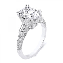 Load image into Gallery viewer, 18k White Gold Diamond Round Brilliant Cut Engagement ring
