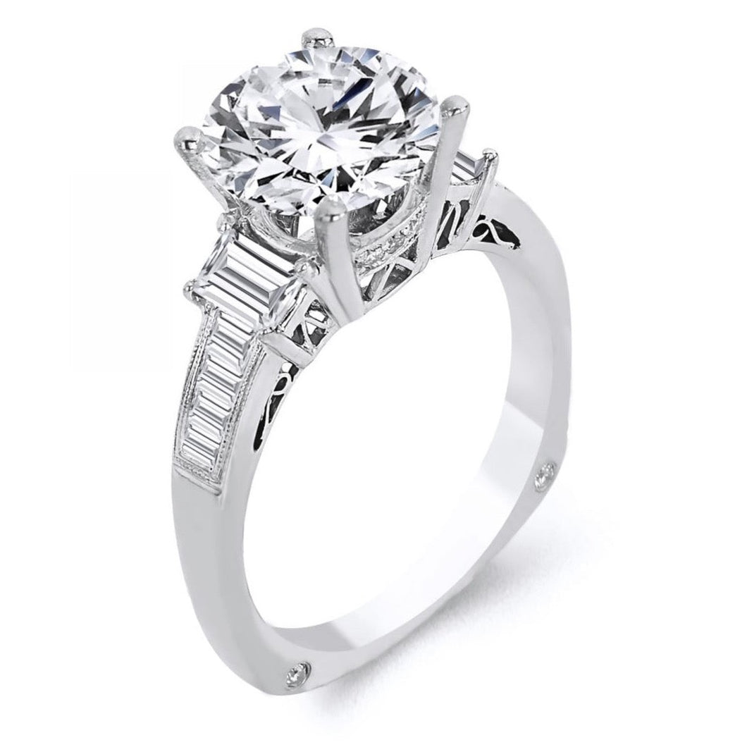 18k White Gold .92 Carat Diamond Engagement ring