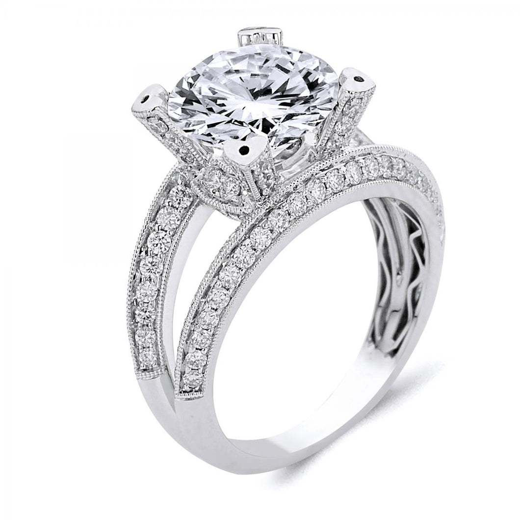 18k White Gold .96 Carat Diamond Engagement ring
