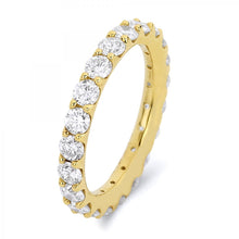 Load image into Gallery viewer, 18k Yellow Gold Brilliant Cut Diamond Eternity Wedding band
