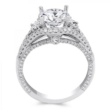 Load image into Gallery viewer, 18k White Gold .84 Carat Diamond Engagement Ring

