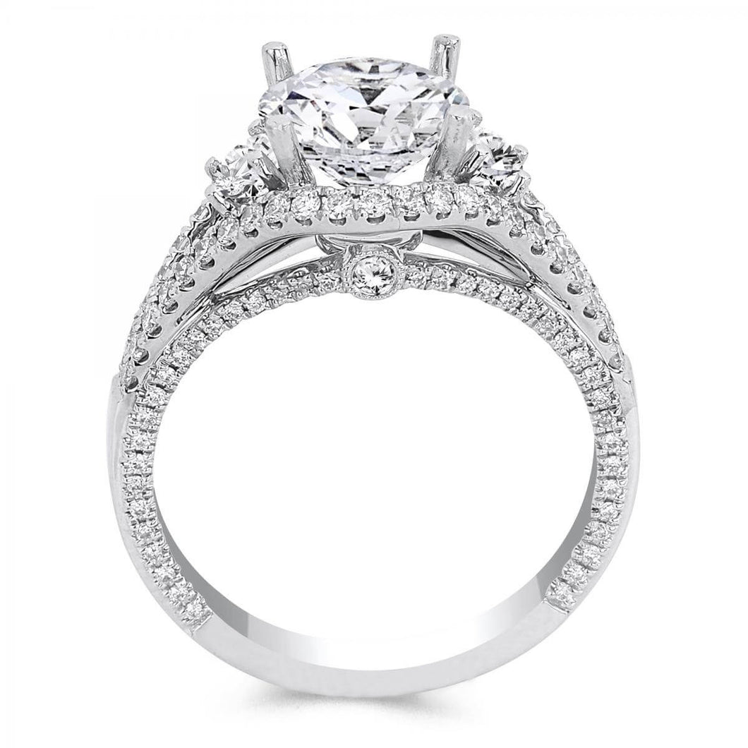 18k White Gold .84 Carat Diamond Engagement Ring