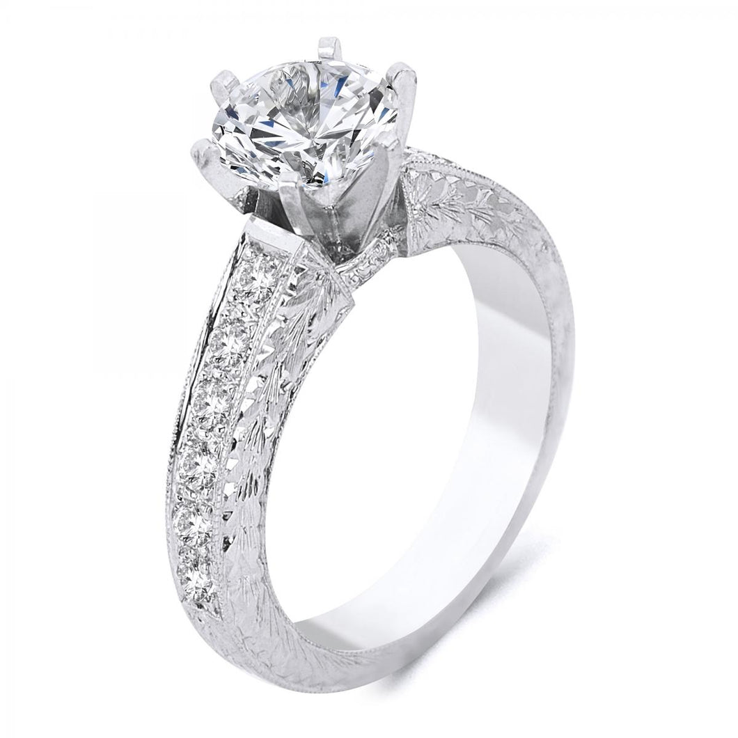 Platinum .48 Carat Diamond Engagement ring
