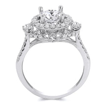 Load image into Gallery viewer, 18k White Gold Round Brilliant Cut Diamond Engagement Ring
