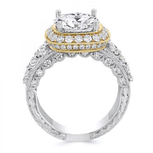 Load image into Gallery viewer, 18k White Gold 1.94 Carat Diamond Engagement Ring (Center stone is not included)
