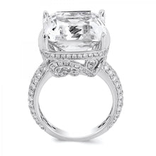 Load image into Gallery viewer, 18k White Gold Cushion Cut Diamond Engagement Ring
