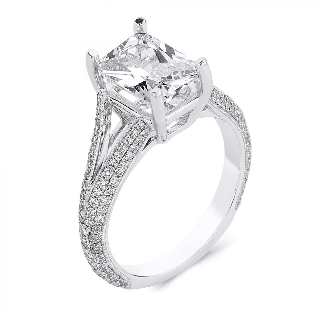 18k White Gold .68 Carat Diamond Engagement Ring