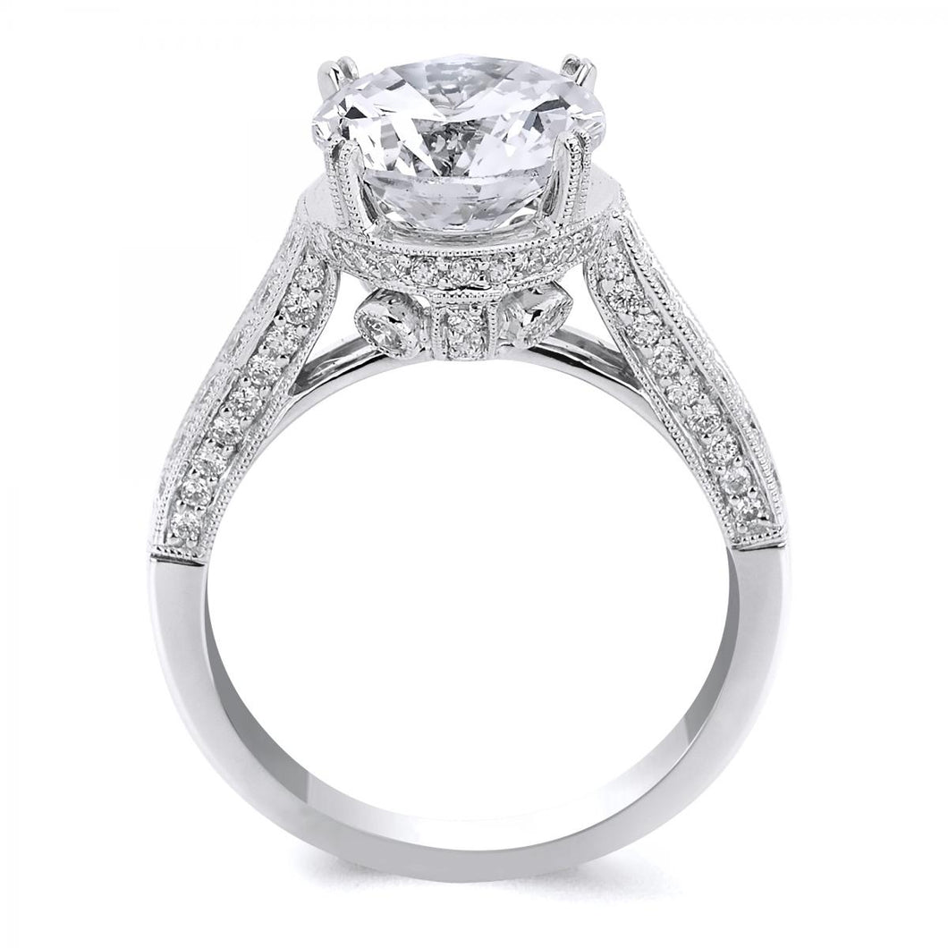 18k White Gold .57 Carat Diamond Engagement Ring