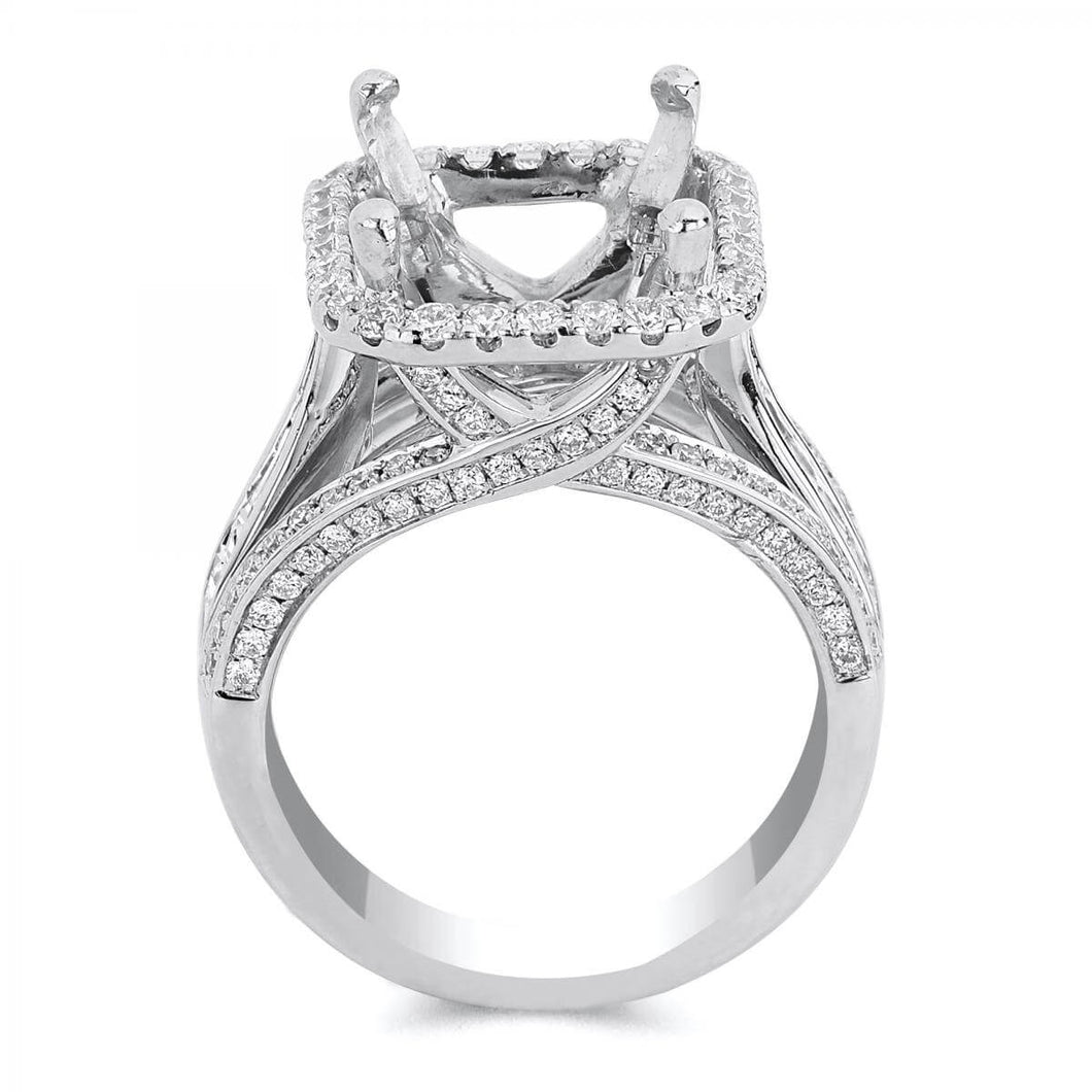 18k White Gold 1.28 Carat Diamond Engagement Ring