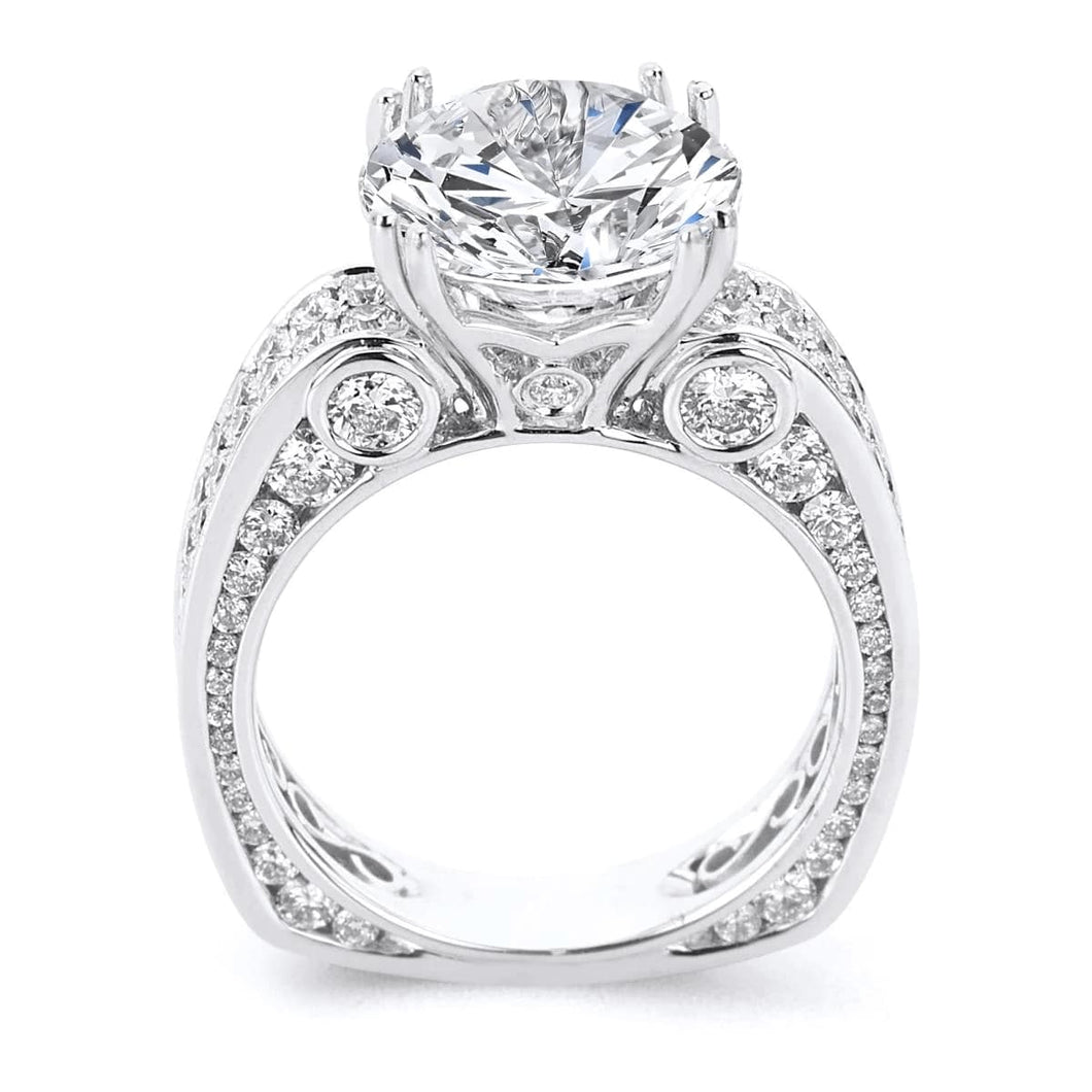 18k White Gold 2.08 Carat Diamond Engagement Ring