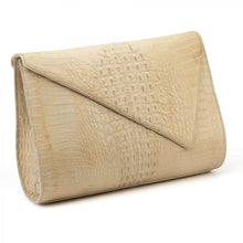Load image into Gallery viewer, Niyah Clutch in Champagne Alligator
