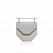 Load image into Gallery viewer, Ivory &amp; Grey Calf Leather Handbag
